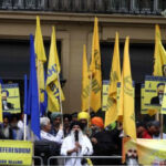 Khalistan supporters protest