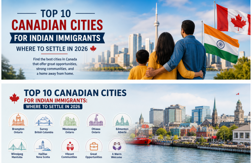 Top Canadian cities for Indian immigrants
